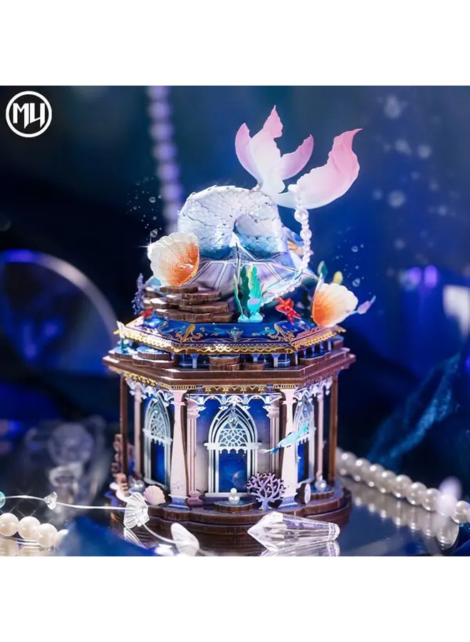 لغز صندوق حورية البحر ثلاثي الأبعاد من المعدن، هدية كنز يدوية اصنعها بنفسك - Image 5